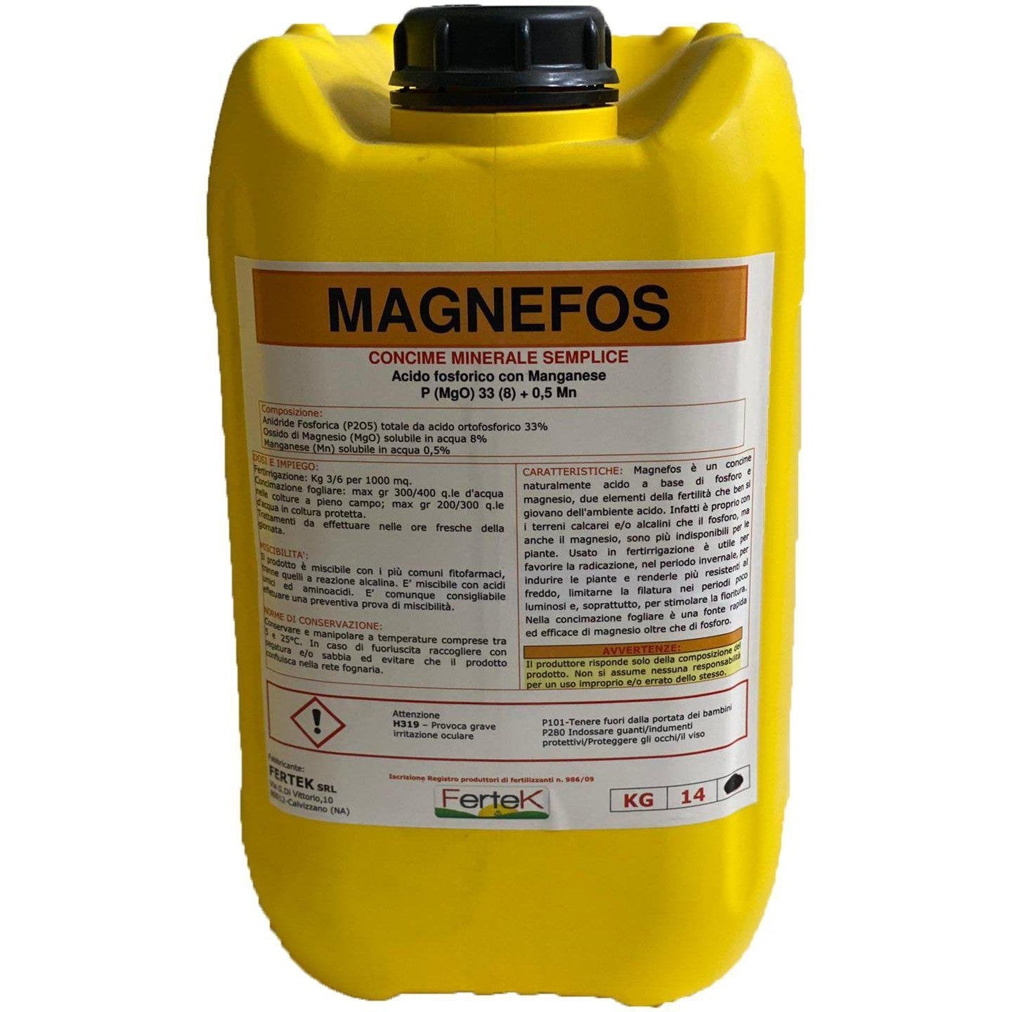 14 kg MAGNEFOS - Concime minerale semplice Acido Fosforico con Mangane –