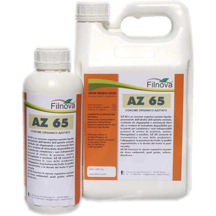 1 Kg AZ 65 - Carniccio fluido in sospensione concime organico azotato idrosolubile alta concentrazione di amminoacidi rapidamente assimilabile