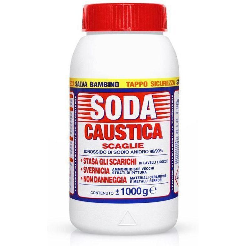 SODA CAUSTICA SCAGLIE DA 1 KG STASA GLI SCARICHI , SVERNICIA E NON  DANNEGGIA 2X1