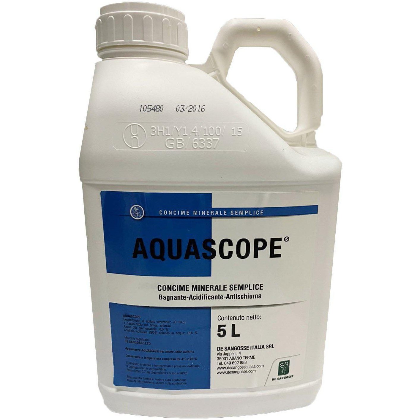 Aquascope - concime minerale semplice bagnante - acidificante - antischiuma-Farmagrishop.it