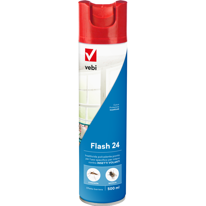 FLASH 24 - insetticida specifico per interni che agisce rapidamente su tutti gli insetti volanti, in particolare mosche e zanzare-Farmagrishop.it