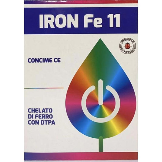 IRON FE 11 – CONCIME CE – CHELATO DI FERRO CON DTPA (FE 11%)